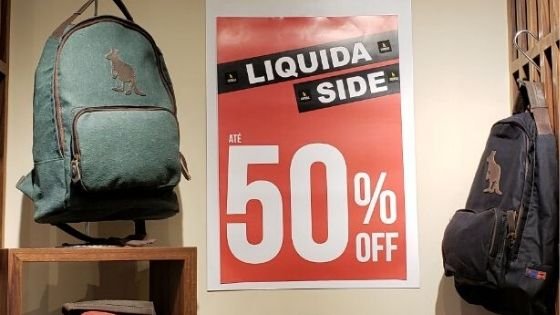 Liquidação de férias SideWalk com 50%  OFF até Janeiro