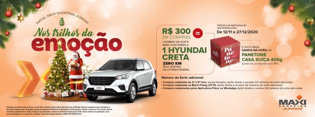 Natal do Maxi Shopping - Sorteio de um Hyundai Creta