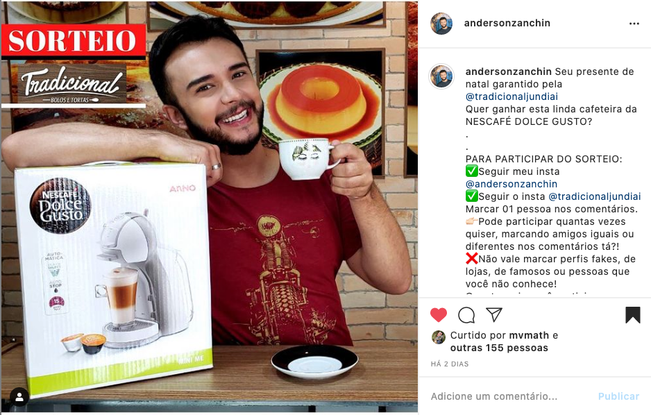 Sorteio de Dolce Gusto + Promoção Tradicional bolos e tortas de Jundiaí